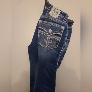 Mens rock revival jean
